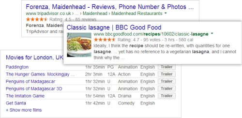Rich Snippets in search results
