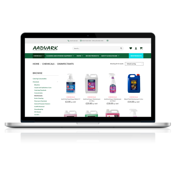 Design & Develop New Cleaning Supplies Ecommerce Website