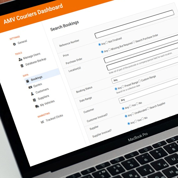 Design & Develop New Courier Website & Booking System