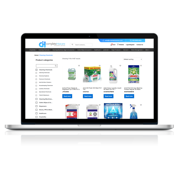 Design & Develop New Cleaning Supplies Ecommerce Website