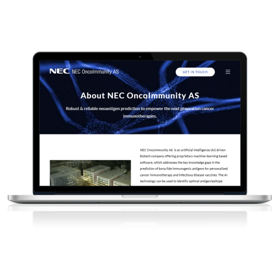 Design & Develop New Biotech Website