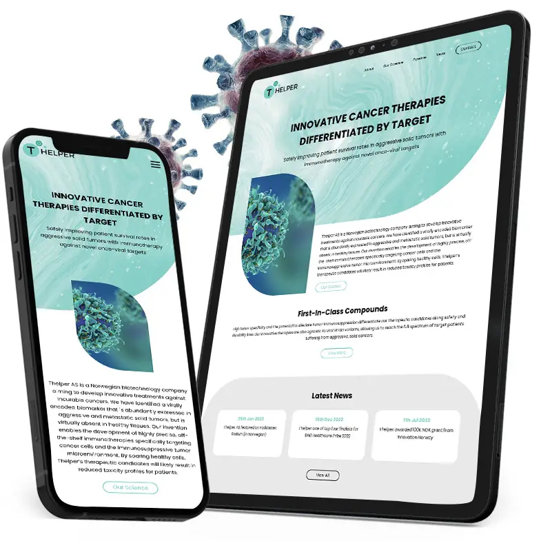 Design & Develop New Biotech Website